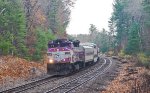 MBTA 1115 with westbound commuter service on the Fitchburg Line